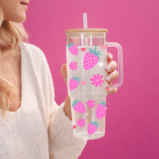Glass Tumbler with Handle