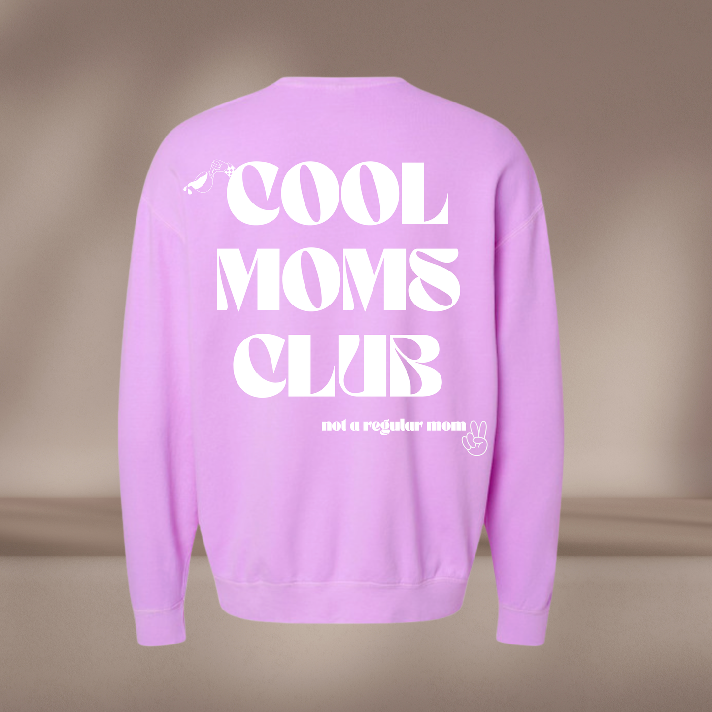 Purple Cool Mom's Club Crewneck
