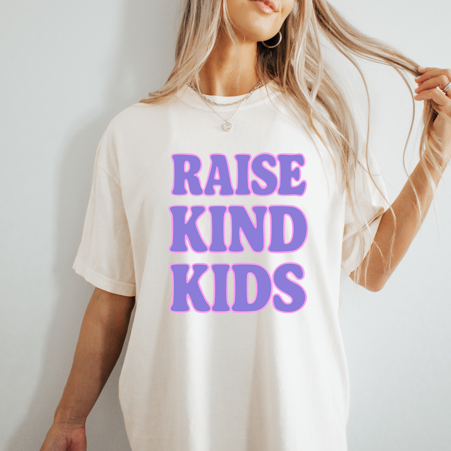 Retro Raise Kind Kids T Shirt