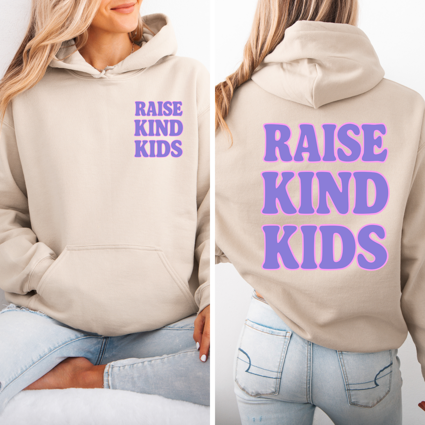 Raise Kind Kids Hoodie Adult (Matching Options)