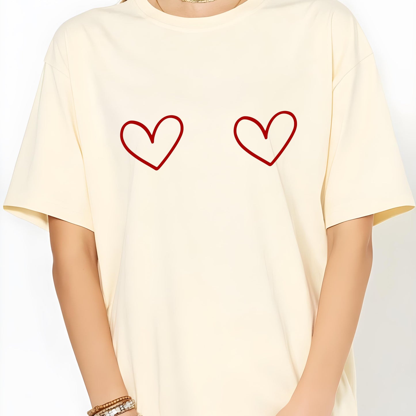 Hearts Graphic T Shirt
