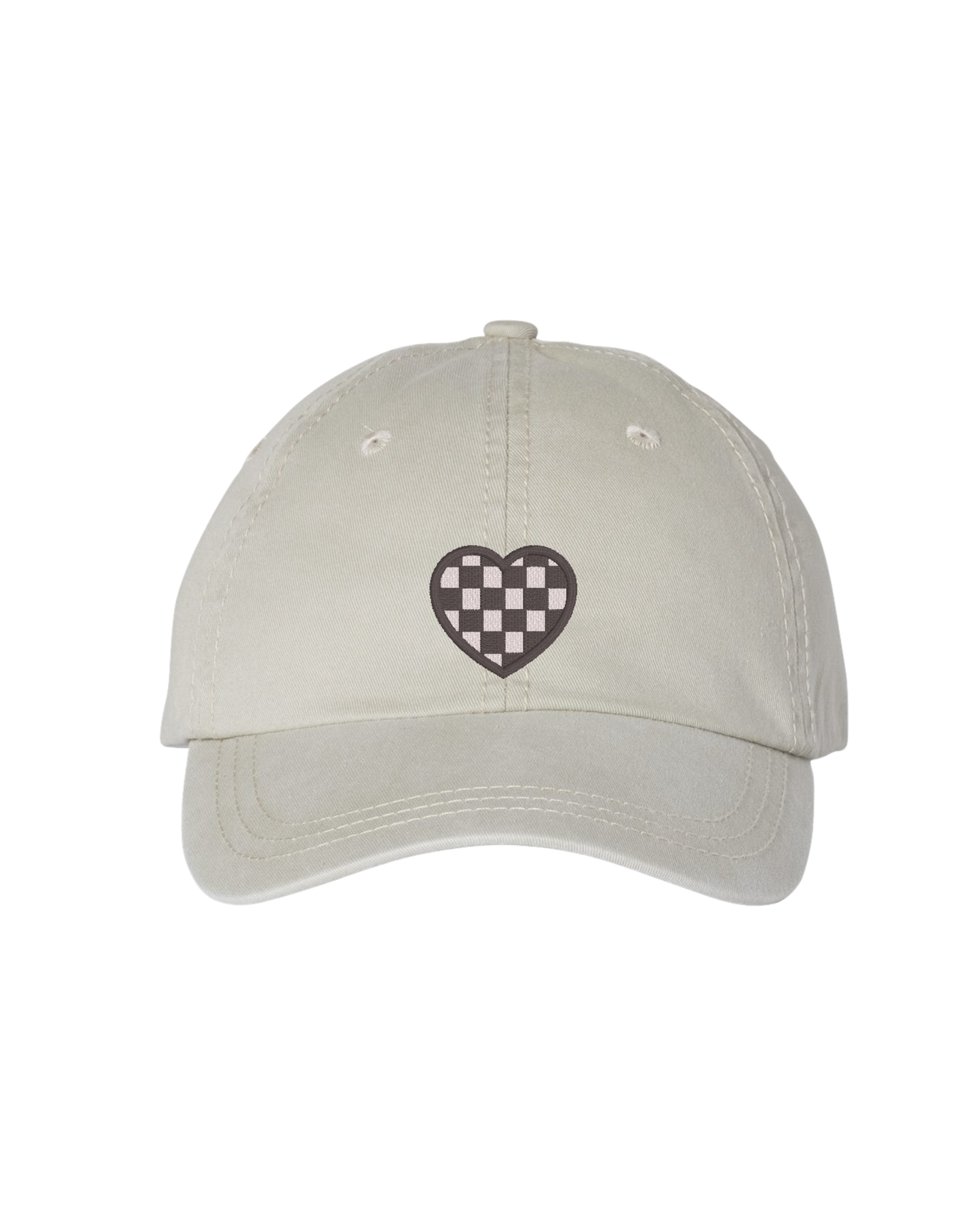 Checkered Heart Hat