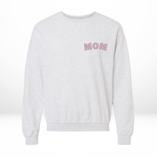 Checkered Mom Crewneck