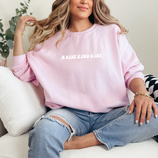 Raise Kind Kids Embroidered Crewneck