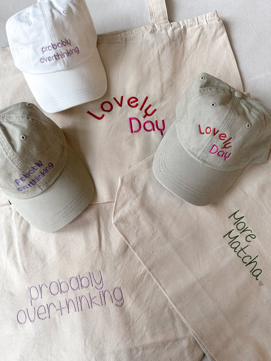 Lovely Day Embroidered Tote