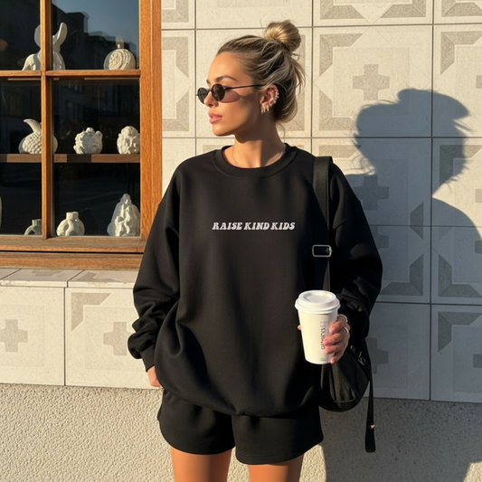 Raise Kind Kids Embroidered Crewneck