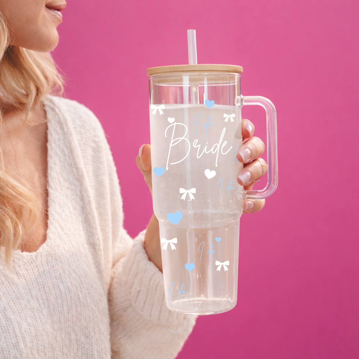 Glass Tumbler with Handle