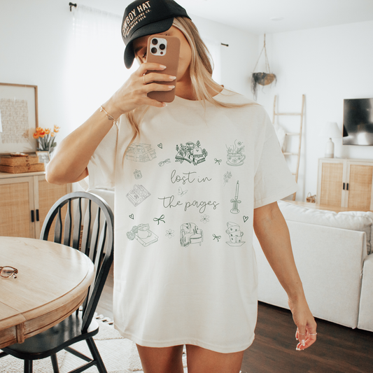 Lost in the Pages Graphic T Shirt
