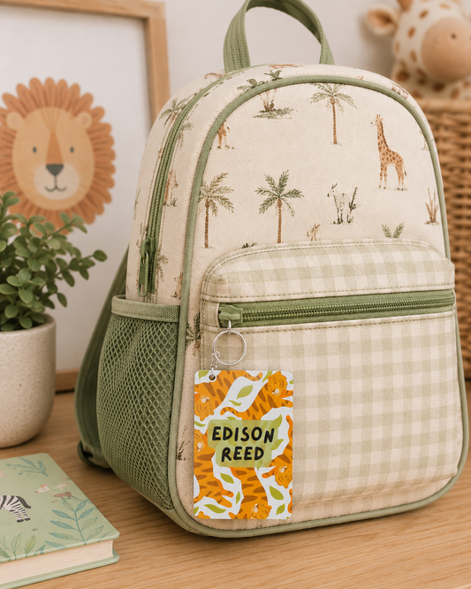 Kids Backpack Keychain/Name Tag