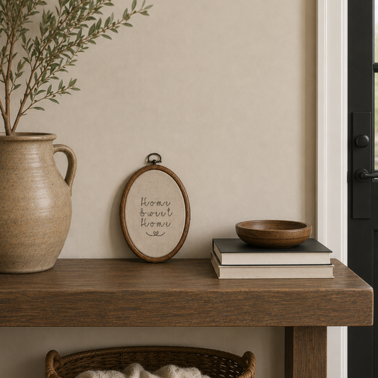 Embroidered Home Sign