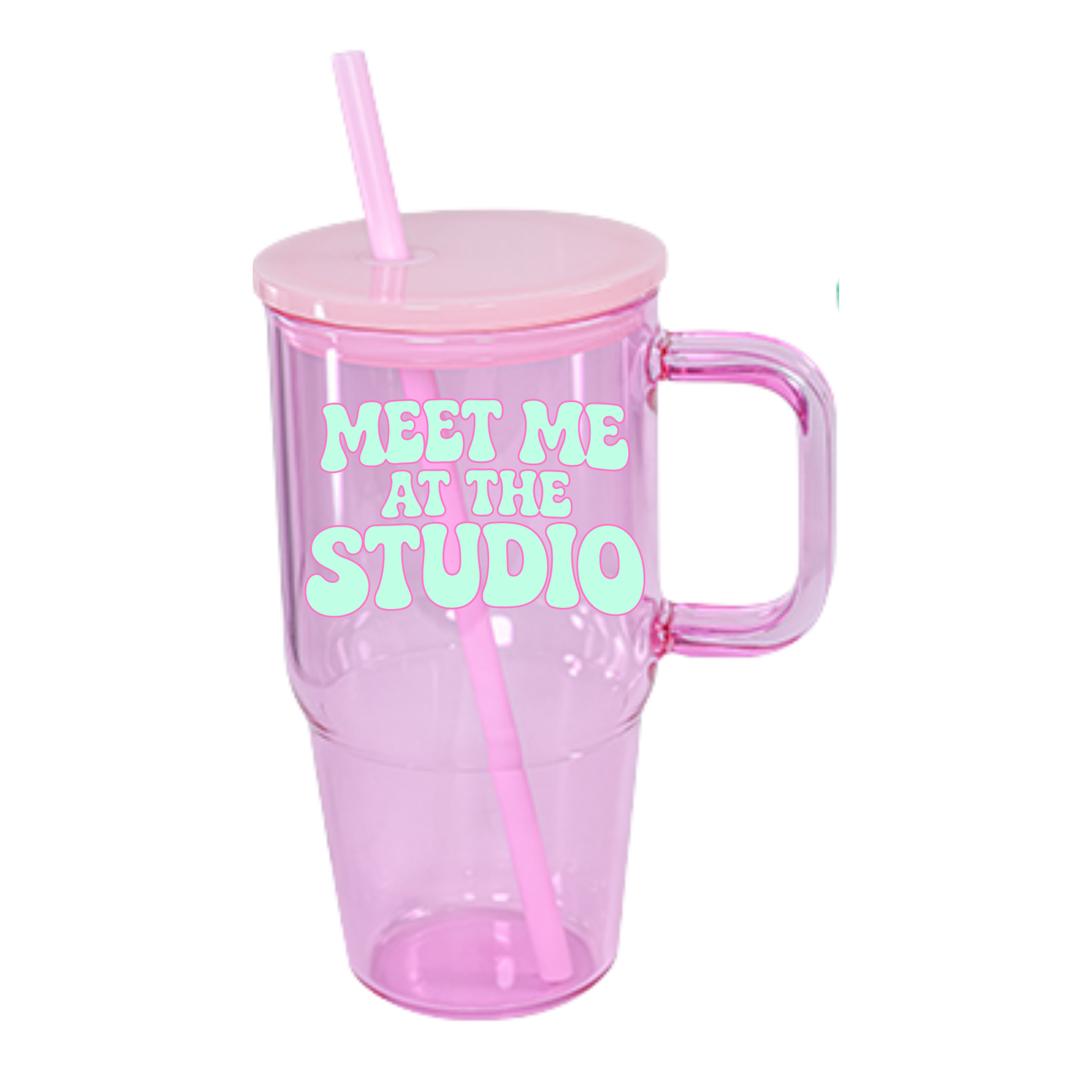 Candy Colour Glass Tumbler