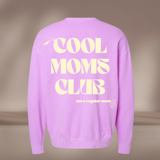 Purple Cool Mom's Club Crewneck