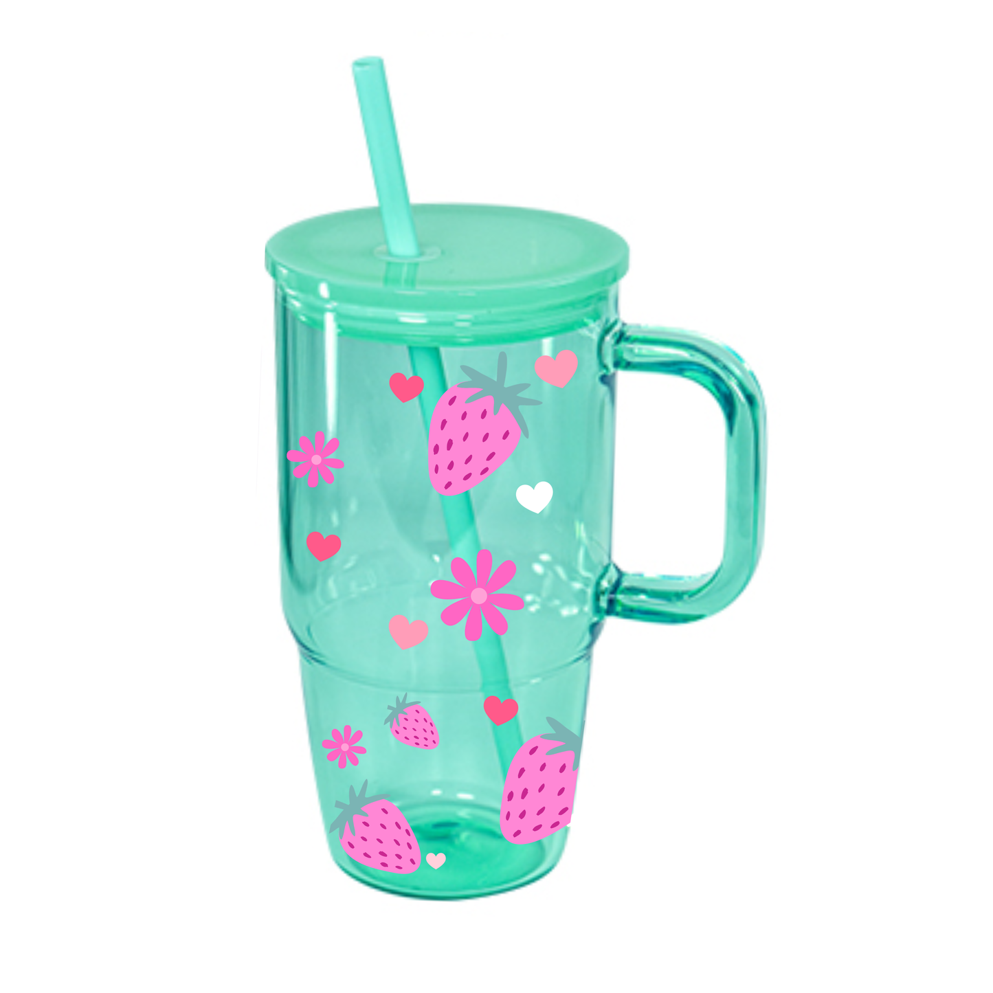Candy Colour Glass Tumbler