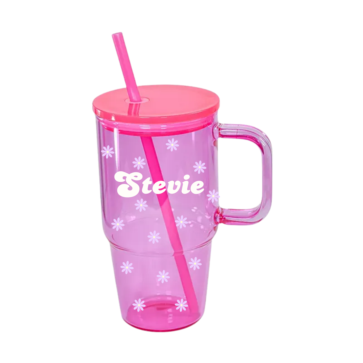 Candy Colour Glass Tumbler