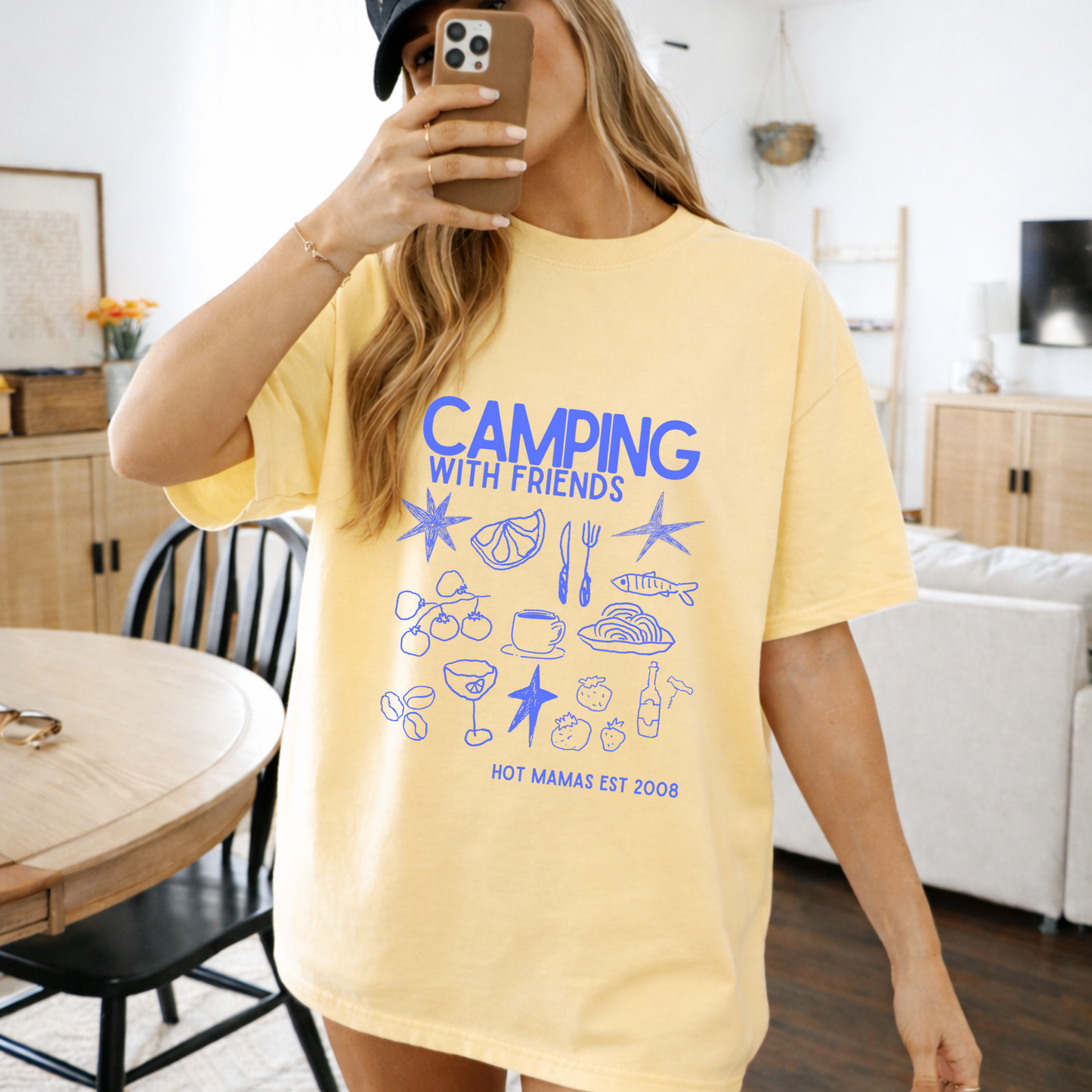 Camping with Friends Graphic T
