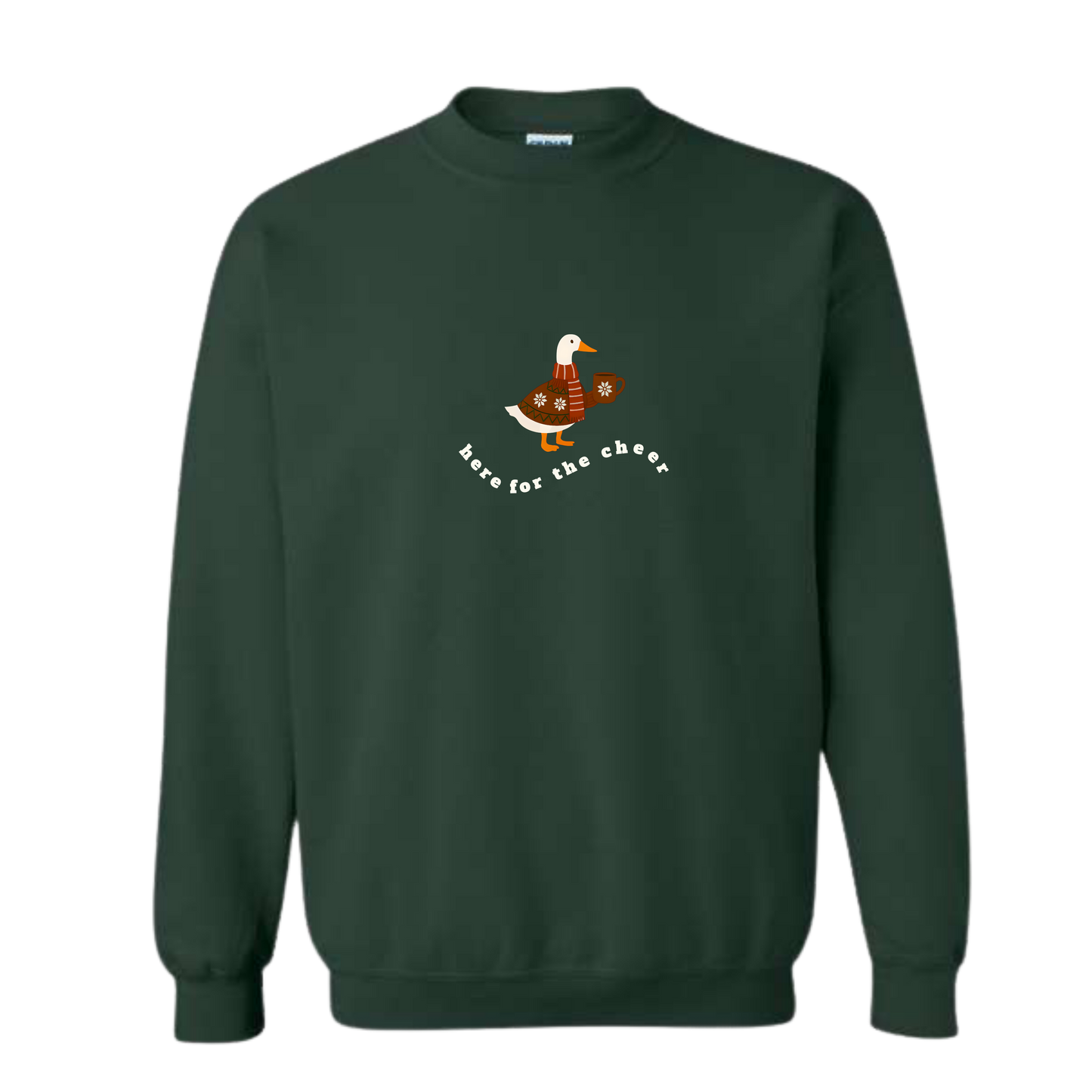Here for the Cheer Goose Crewneck