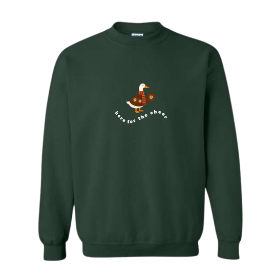 Here for the Cheer Goose Crewneck