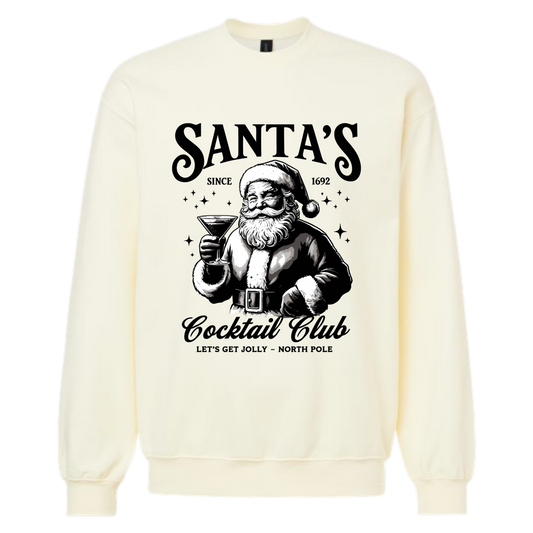 Santa's Cocktail Club Crewneck