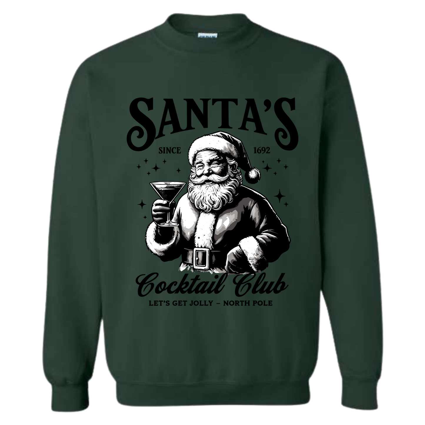Santa's Cocktail Club Crewneck