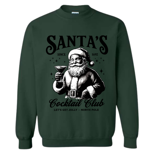 Santa's Cocktail Club Crewneck