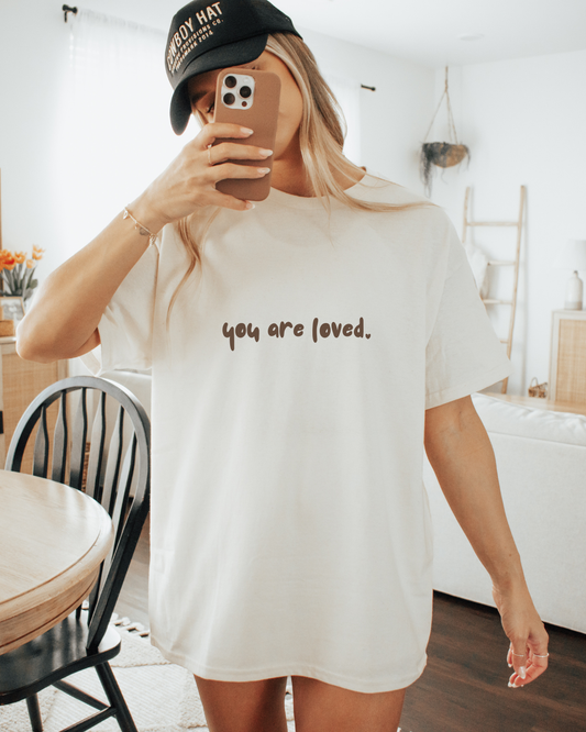 Custom You Are Loved Graphic T Shirt