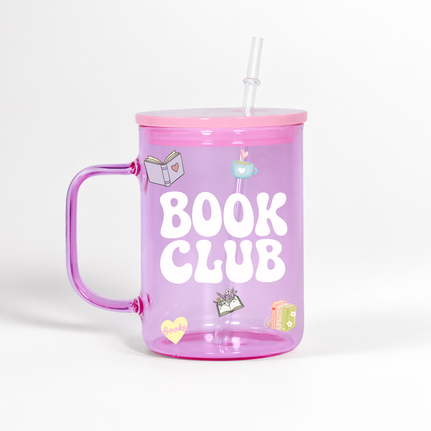 Candy Colour Glass Mug Tumbler