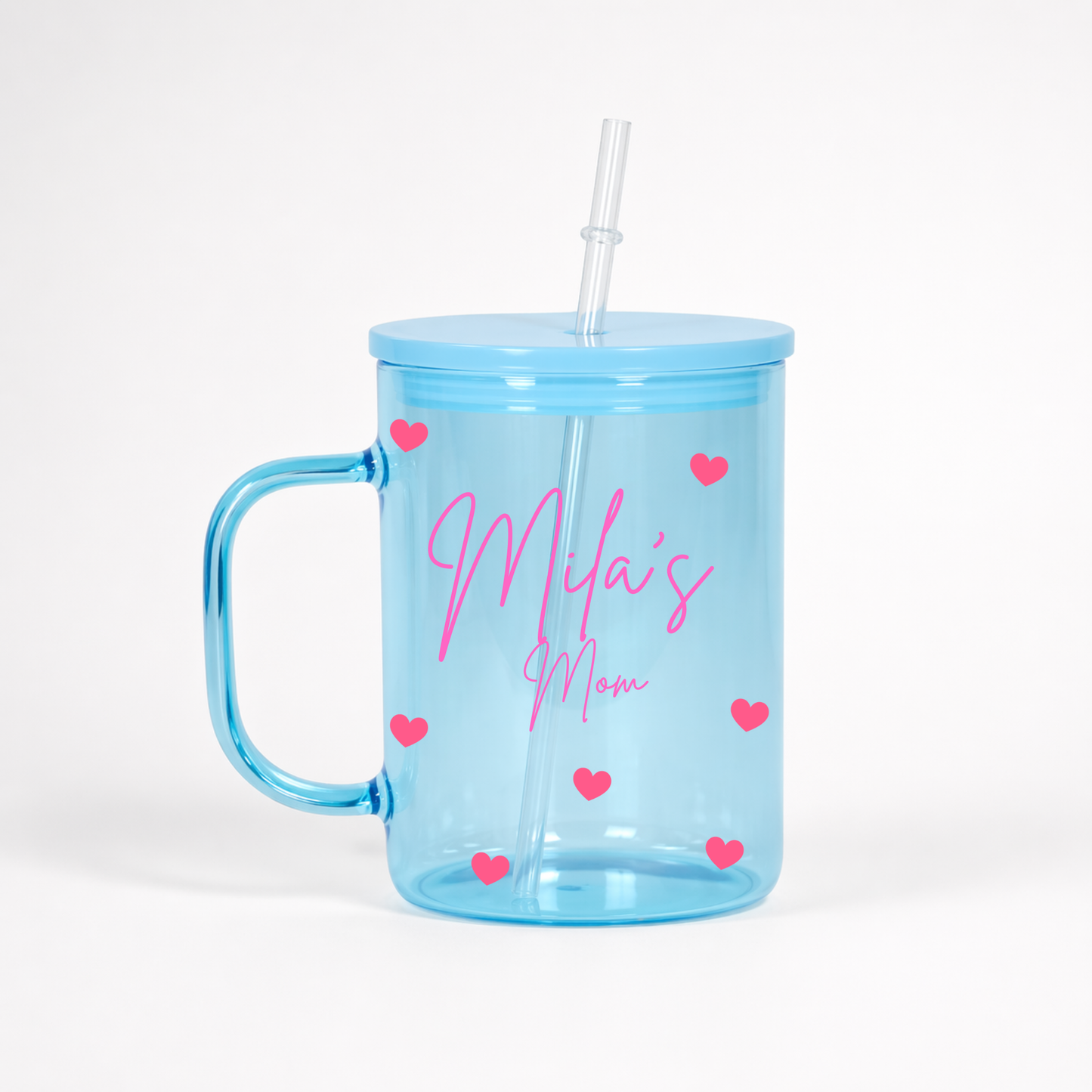 Candy Colour Glass Mug Tumbler
