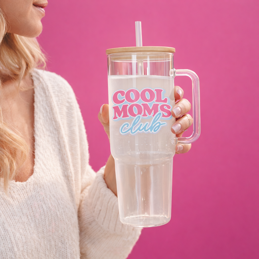 Glass Tumbler with Handle