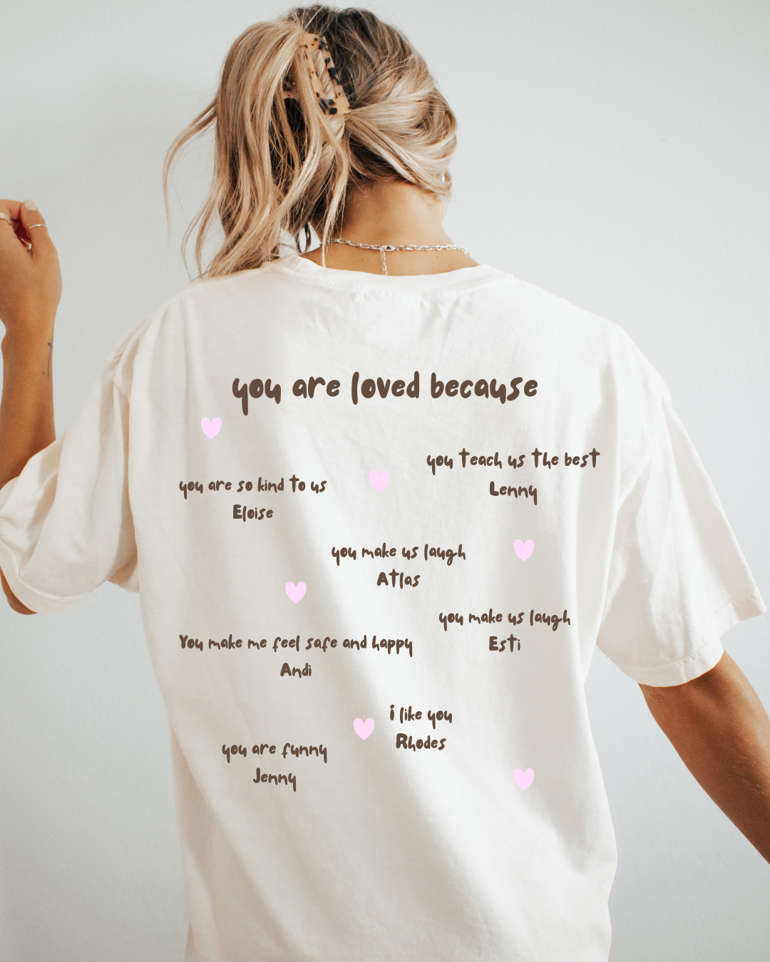 Custom You Are Loved Graphic T Shirt