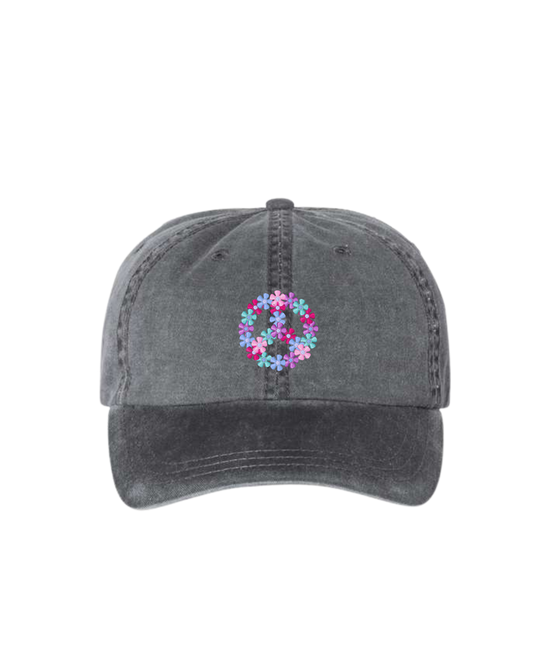 Flower Peace Sign Hat