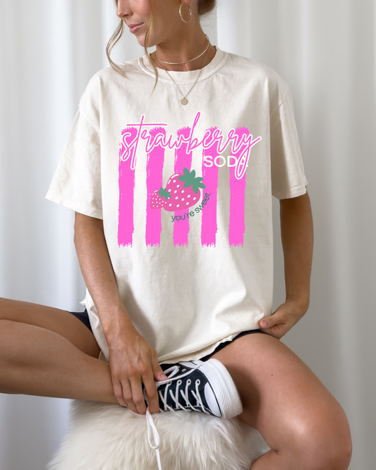 Strawberry Soda Graphic T Shirt