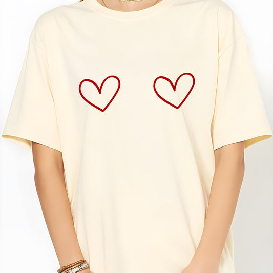 Hearts Graphic T Shirt