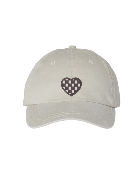 Checkered Heart Hat