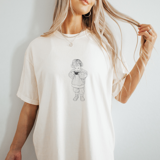 Custom Photo Sketch T Shirt