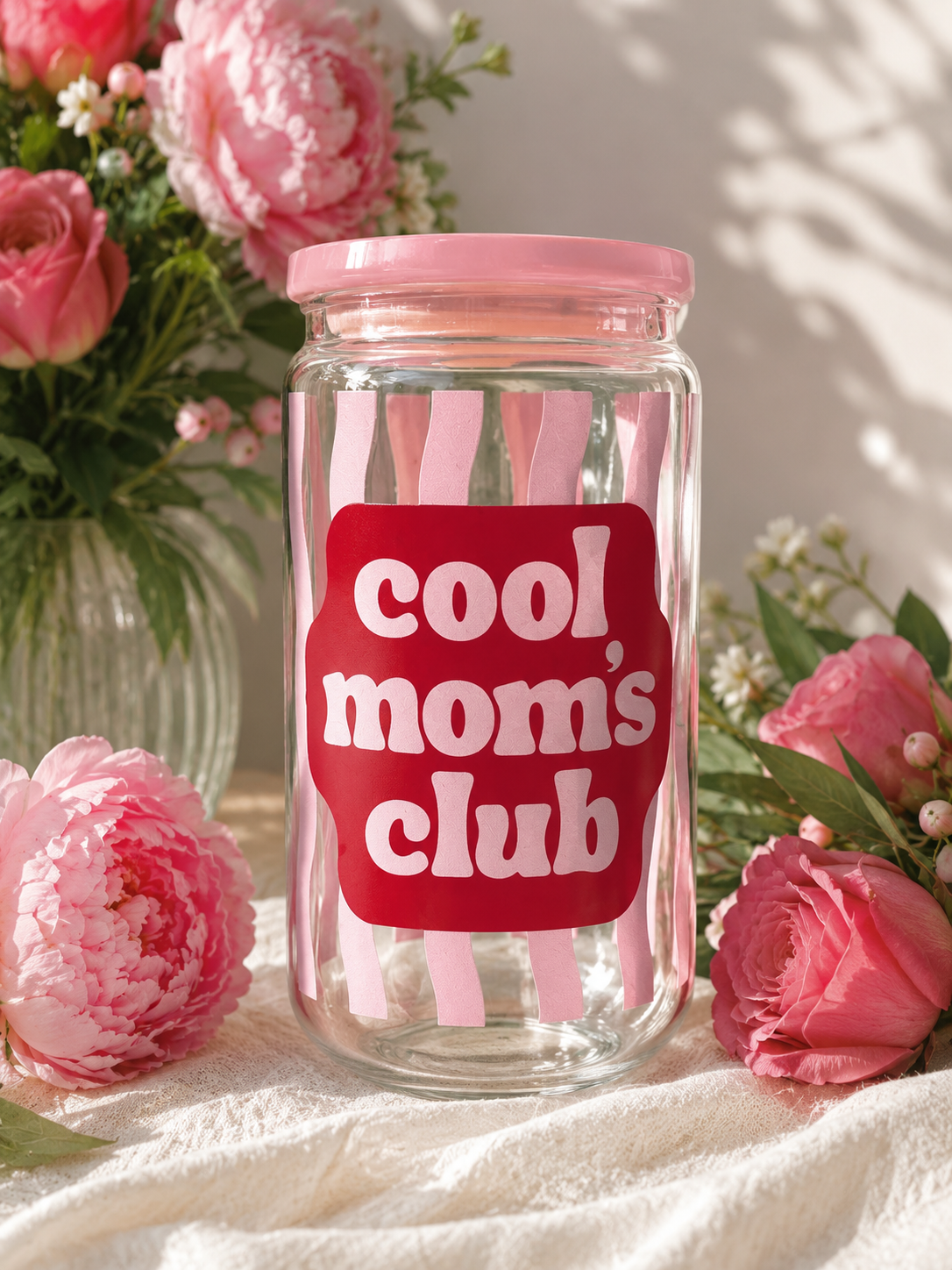 Cool Moms Club Glass Tumbler