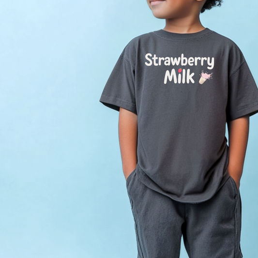 Strawberry Milk Youth Graphic T