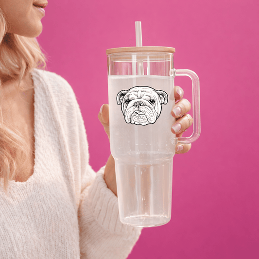 Glass Tumbler with Handle