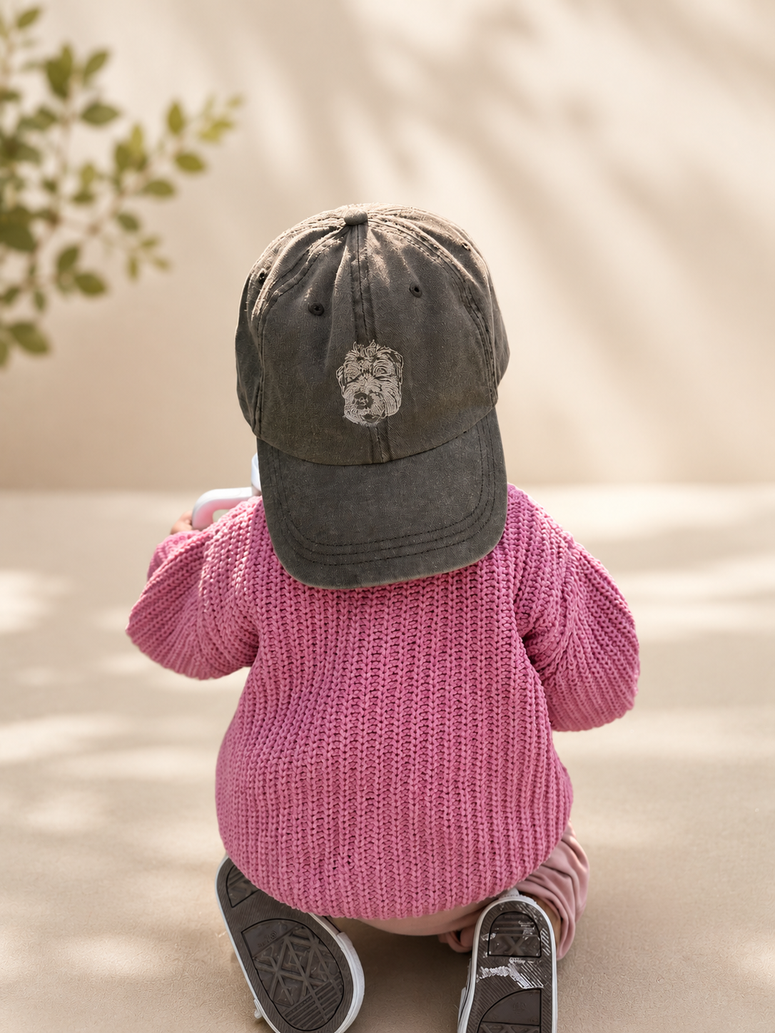 Pet Embroidered Hat, Custom Pet Portrait.