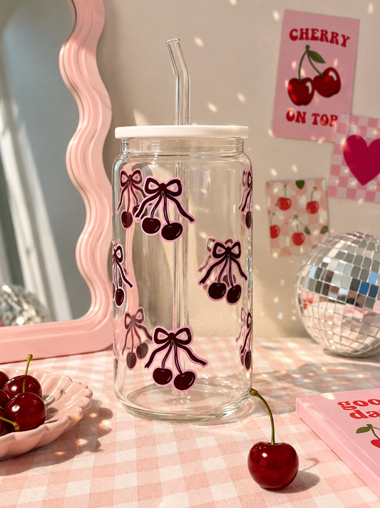Retro Cherry Bow