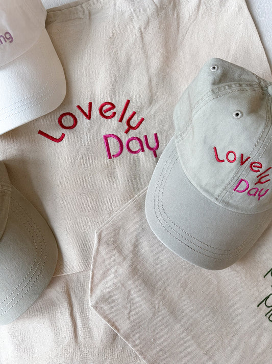 Lovely Day Embroidered Tote