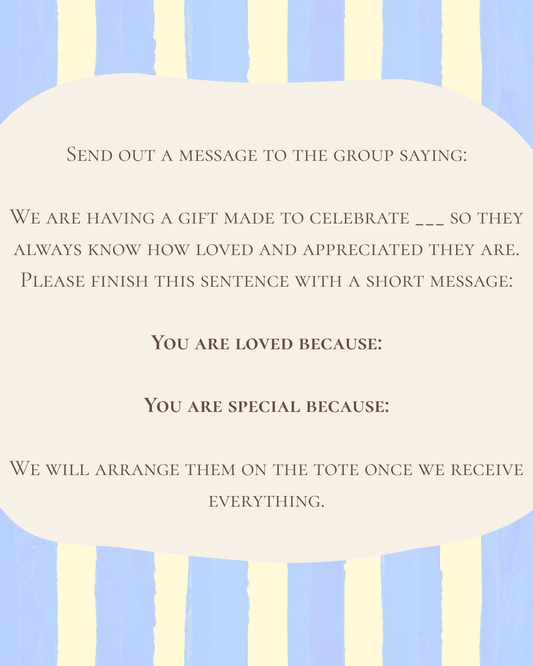 Custom You Are Loved Tote