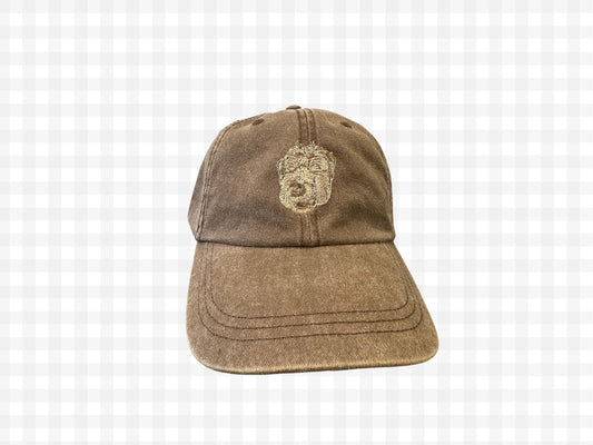 Pet Embroidered Hat, Custom Pet Portrait.